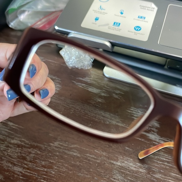 Prada VPR 10F 701-101 brown rectangular eyeglasses - Picture 11 of 16